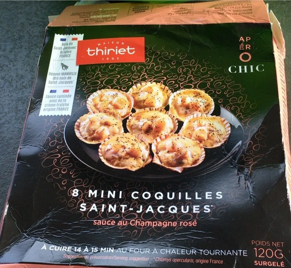 8 mini coquilles saint jacques