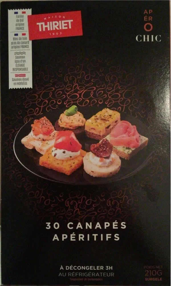 30 canapés apéritifs