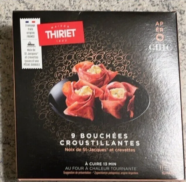 Bouchées croustillantes noix de st Jacques et crevettes