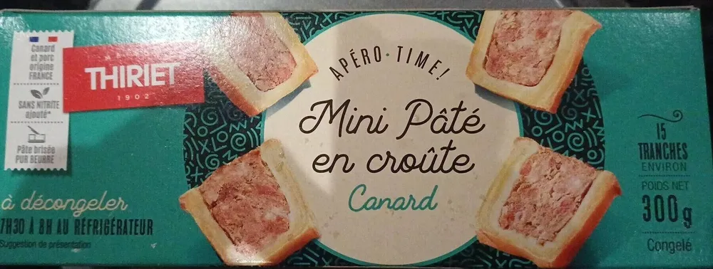 Mini pâtés en croûte canard