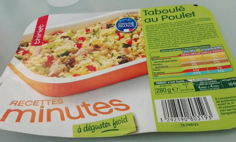 Taboulé au poulet