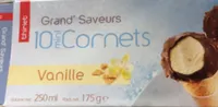 Mini cornets vanille