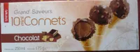 10 mini cornets chocolat