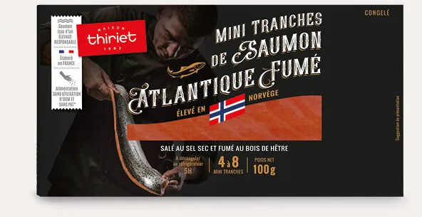 Tranches de saumon fume atlantique