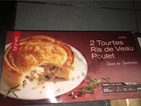 Tourtes ris de veau poulet