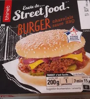Burger charolais sauce bbq