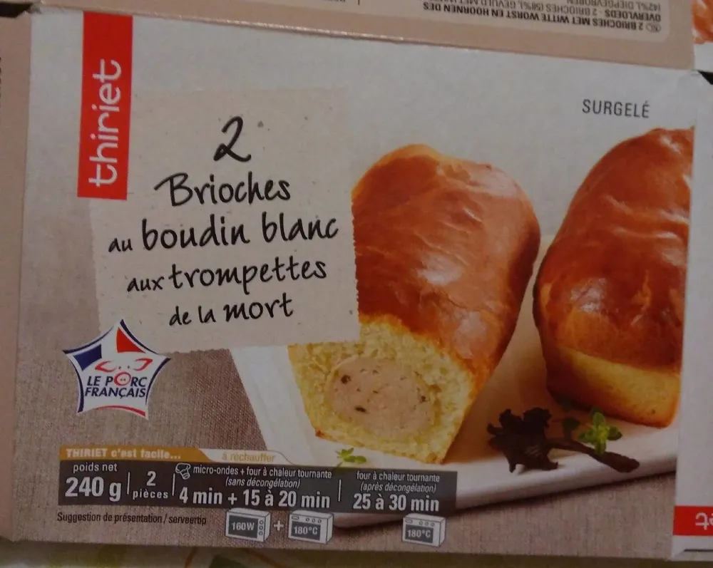 Brioche boudin blanc - trompettes