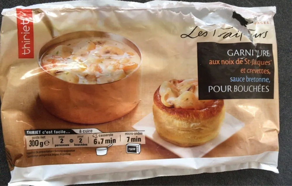 Garniture aux noix de St Jacques et crevettes pour bouchées