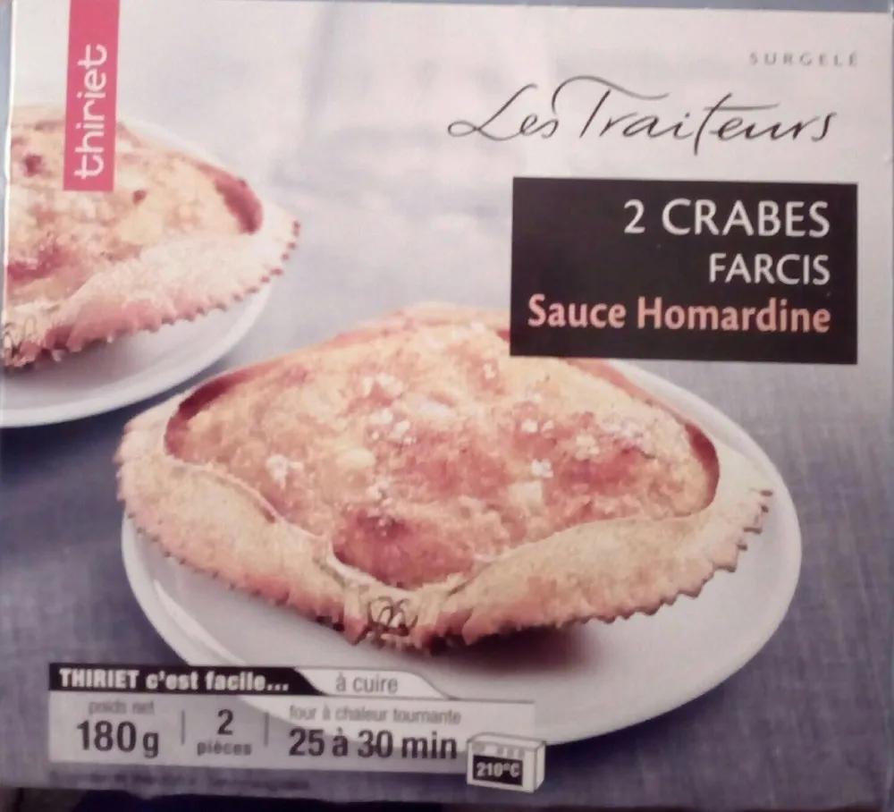 Crabe farci sauce homardine