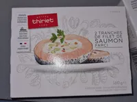 Tranche de filet de saumon farci