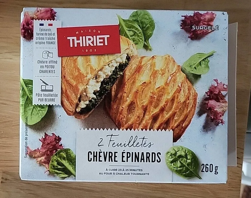 Feuilletés chèvre épinard