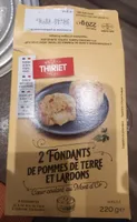 2 fondants de pommes de terre et lardons