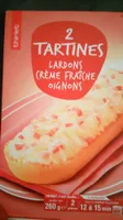 Tartines Lardons-Crème Fraîche-Oignons