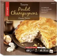 Tourte poulet champignons