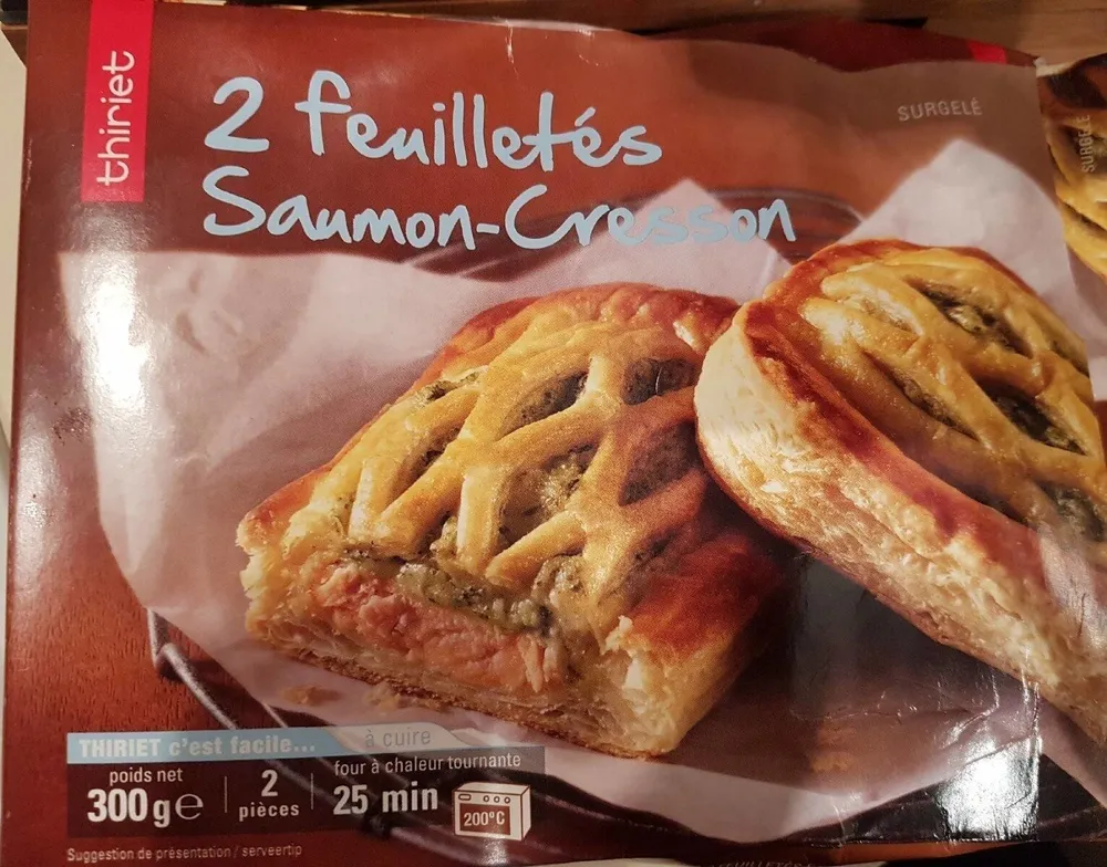 Feuilleté saumon cresson