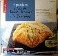 4 paniers Noix de Saint-Jacques* à la Bretonne, Surgelé