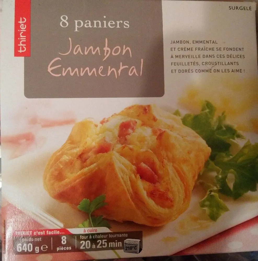 Paniers jambon emmental