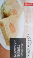 4 Tranches de terrine au saumon