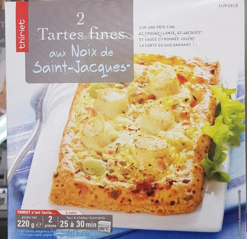 Tartes fines aux noix de Saint-Jacques