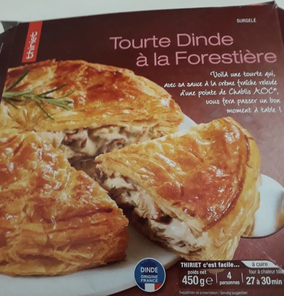 Tourte Dinde à la Forestière