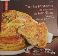 Tourte pintade et brisures de morilles