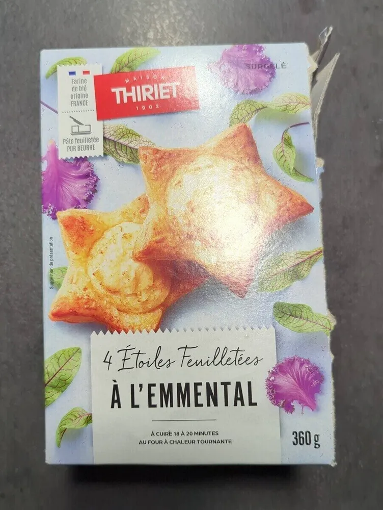 4 étoiles feuilletées a l'emmental