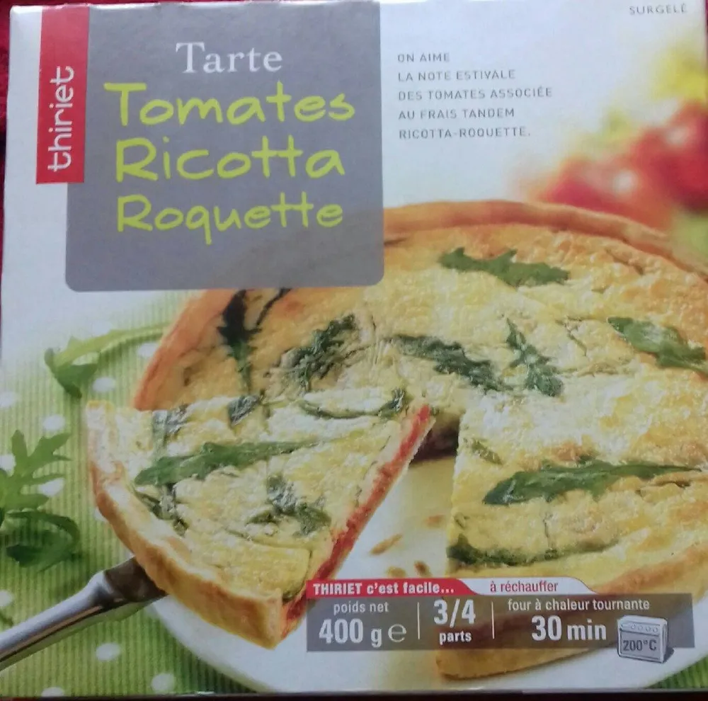Tarte Tomates Ricotta Roquette