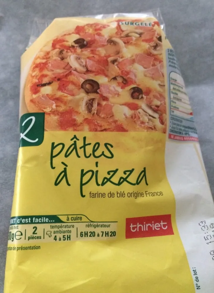 2 Pâtes à pizza
