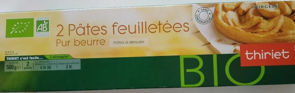 2 Pâtes feuilletées Pur beurre