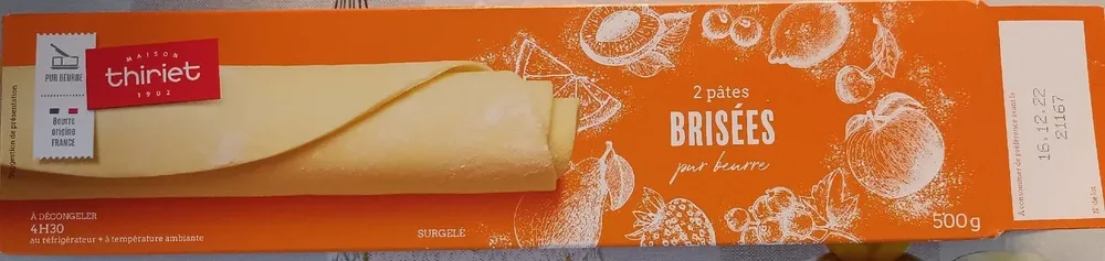 Pâtes brisées pur beurre