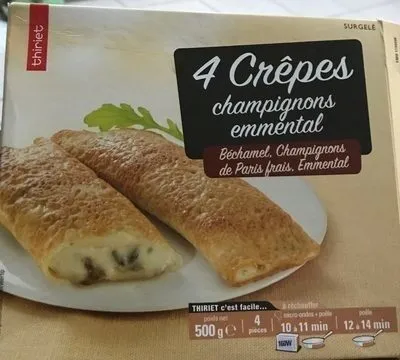 Crêpes champignons emmental