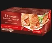 Galettes jambon fromage