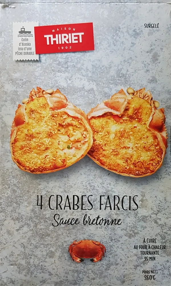 Crabes farcis Sauce bretonne