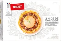 Nids de pommes de terre aux champignons
