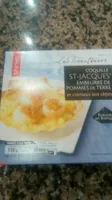 Coquille st Jacques empruntée de pommes de terre et crémeux aux cèpes