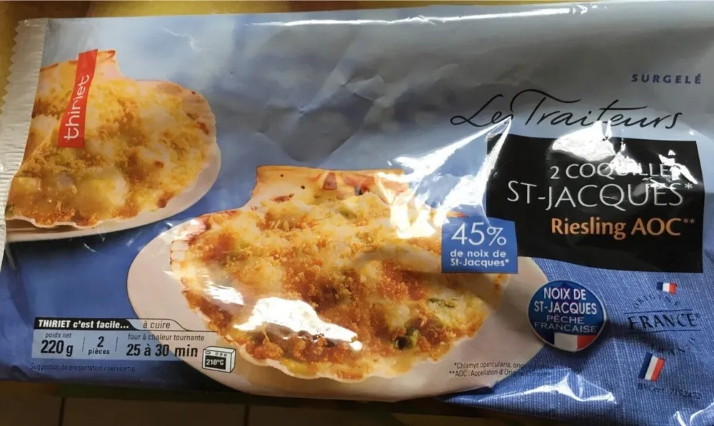 2 coquilles St Jacques riesling aoc