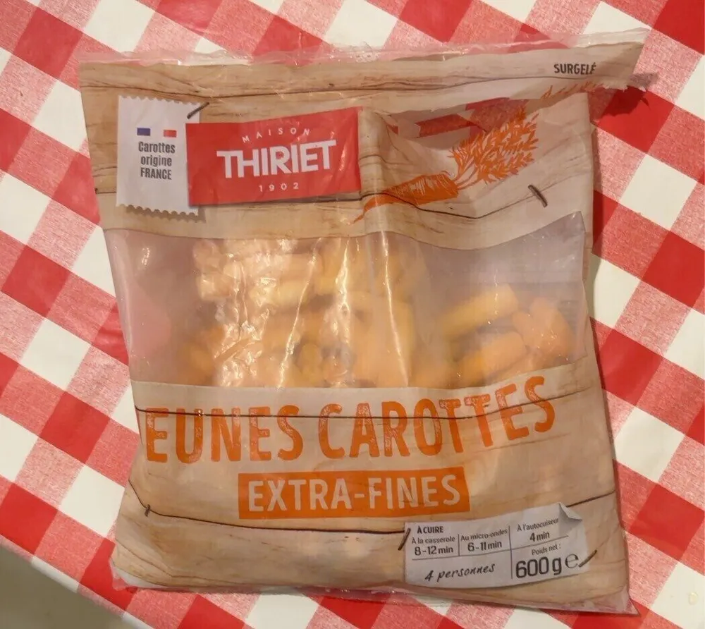 Jeunes carottes extra fines