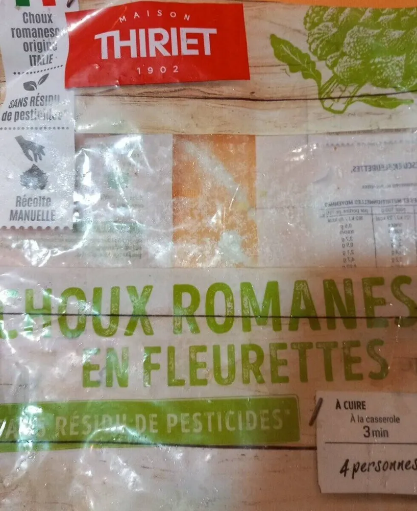 Choux romanesque en fleurettes