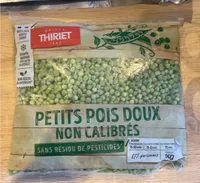 Petits pois doux non calibrés