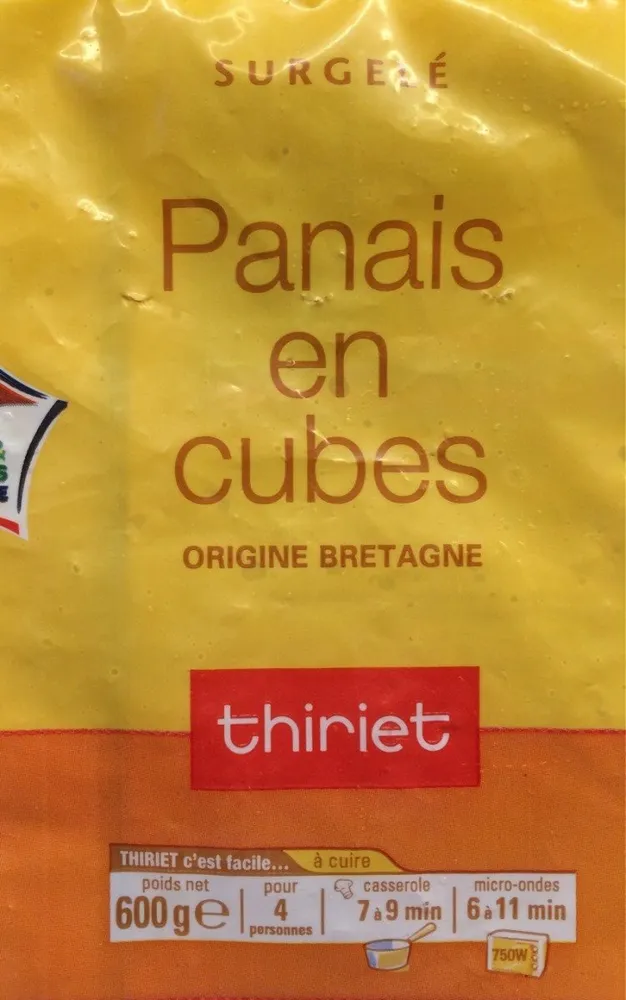 Panais en cubes