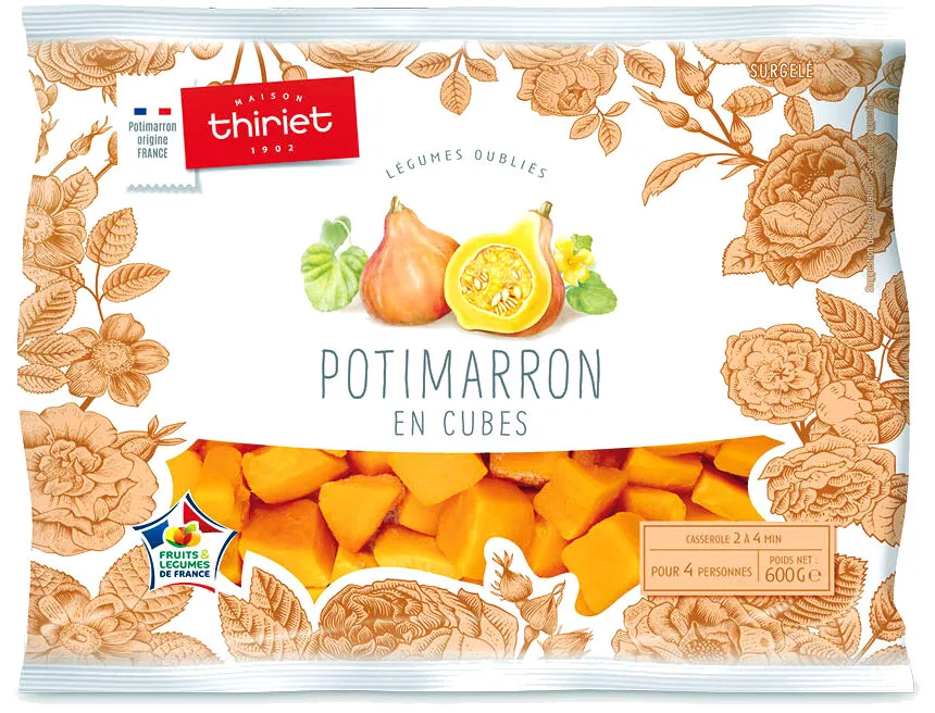 Potimarron en cubes