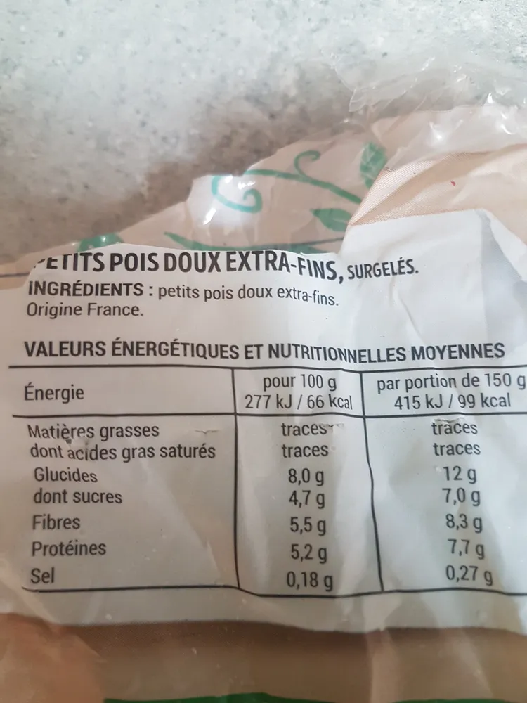Petits pois extra-fins