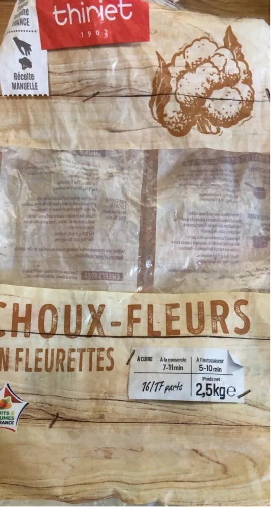 Choux- fleurs en fleurettes