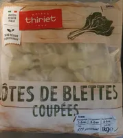 Côtes de blettes coupées