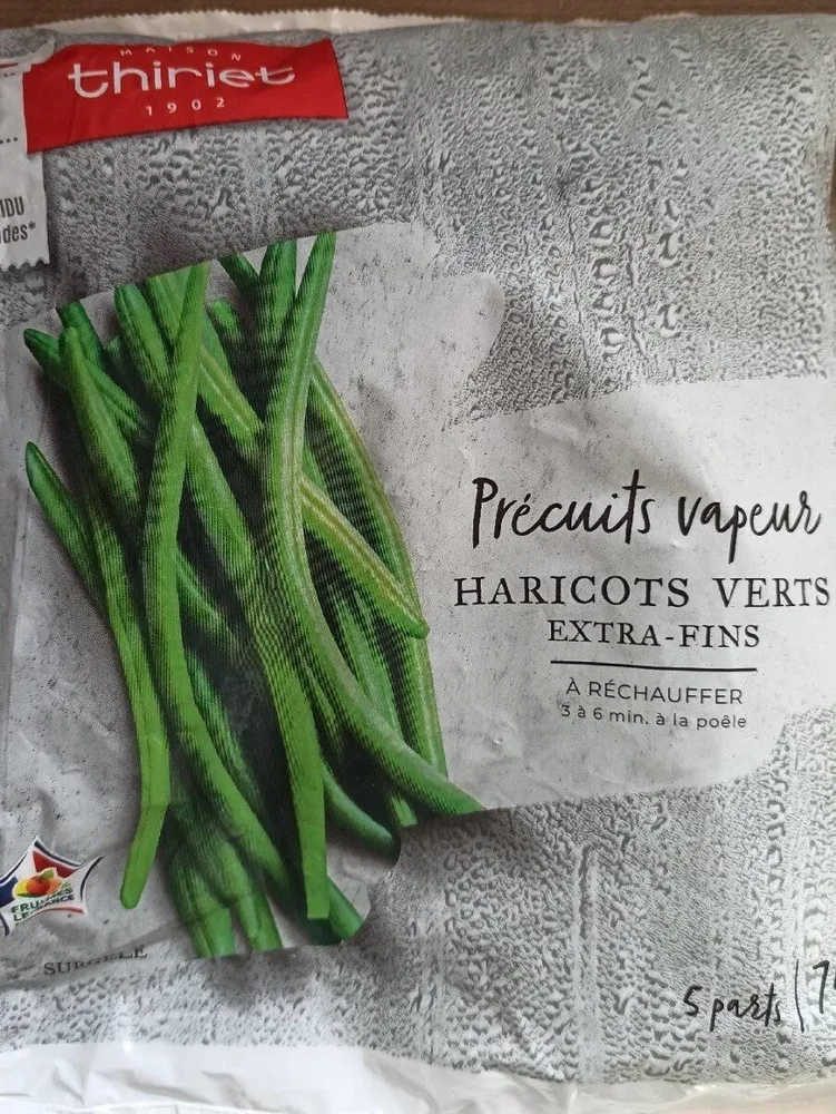 Haricot verts precuits vapeur