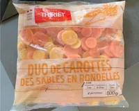 duo de carottes des sables en rondelles