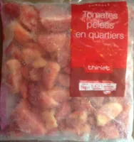 Tomates pelées en quartiers