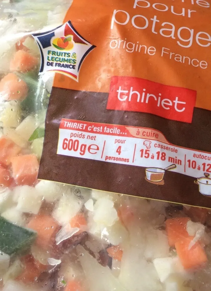 Légumes Pour Potage origine France