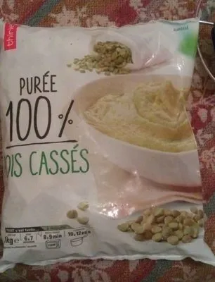 Purée 100% pois cassés