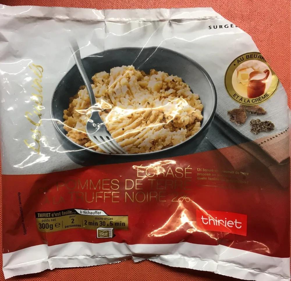 Ecrase de pommes de terre a la truffe noire